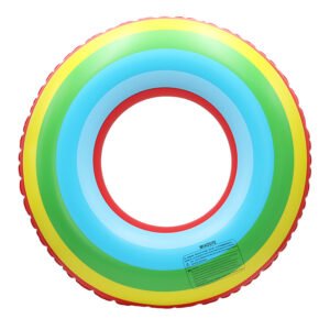 NEW Press-to-Pump Rainbow Swim Ring-#80