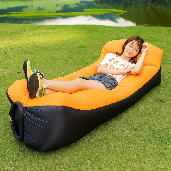 Portable Inflatable Sofa with Pillow Design - Image 2