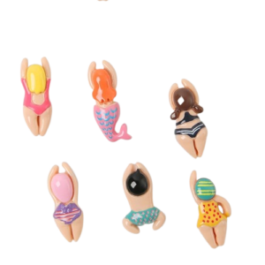 Swimmer & Mermaid Refrigerator Magnet Set