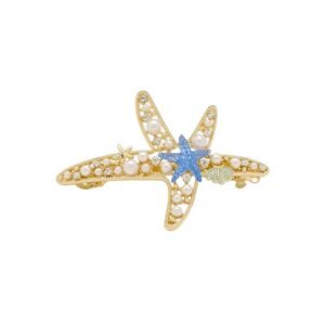 Starfish Hair Clip – Pearl & Crystal Design