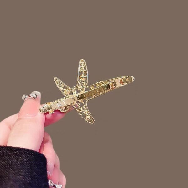 Starfish Hair Clip – Pearl & Crystal Design - Image 3