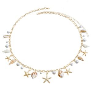 Seashell Starfish Waist Chain – Boho Body Jewelry