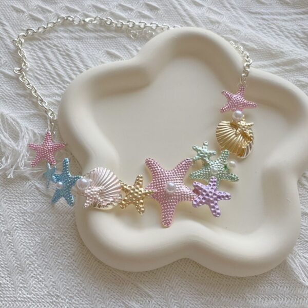 Ocean-Inspired Starfish Charm Necklace - Image 2