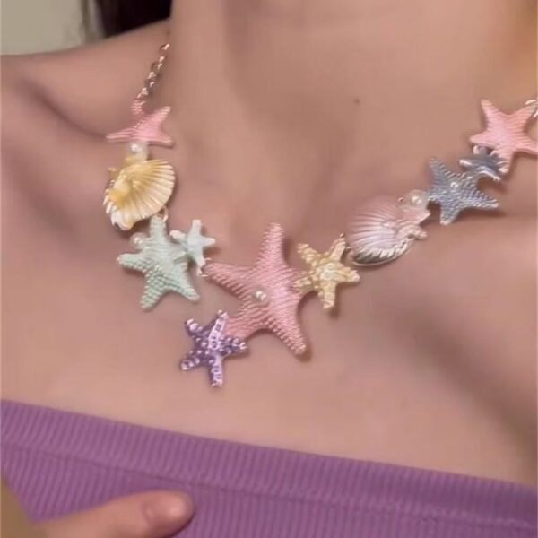 Ocean-Inspired Starfish Charm Necklace - Image 3