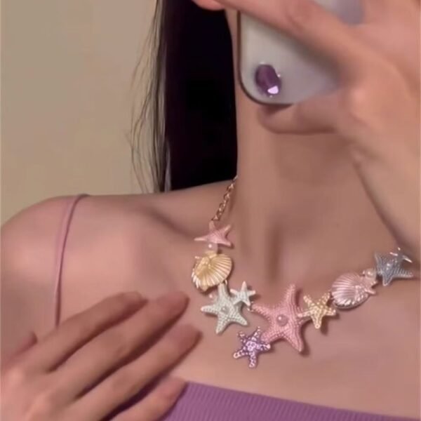Ocean-Inspired Starfish Charm Necklace - Image 4