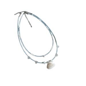 Layered Seashell & Beaded Necklace