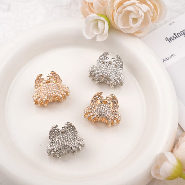 Mini Crab Alloy Hair Clips – 1.06in × 0.86in, 0.25oz - Image 2