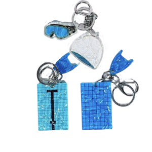 Acrylic Pool-Themed Keychains