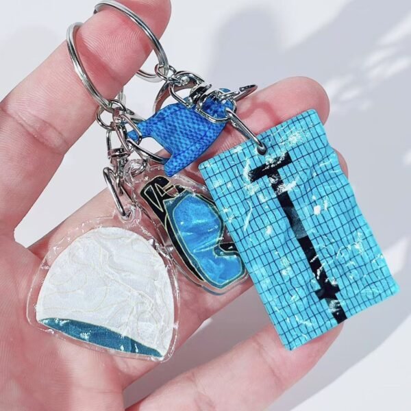 Acrylic Pool-Themed Keychains - Image 5