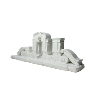 Yuanmingyuan White Concrete Aquarium Decor